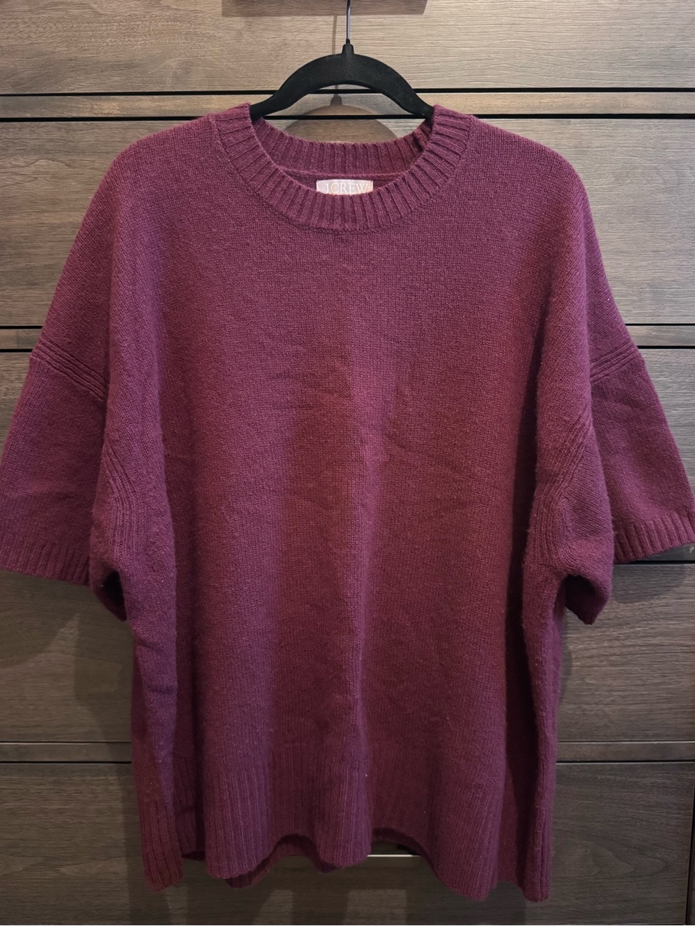 J.Crew Women’s Oversized Sweater Tee in 100% Wool - Picture 3 of 4